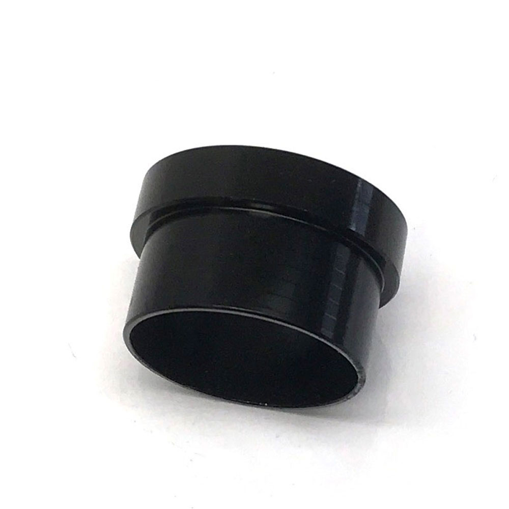 Renegade Racing Components Tube Fitting 61619-2; Tube Sleeve Black Anodized 1.000 in. Tube Straight -16AN 
