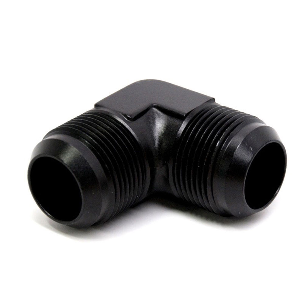 Renegade Racing Components AN Fitting 61621-2; AN to AN Union Black -16AN Male 90 deg. -16AN Male 