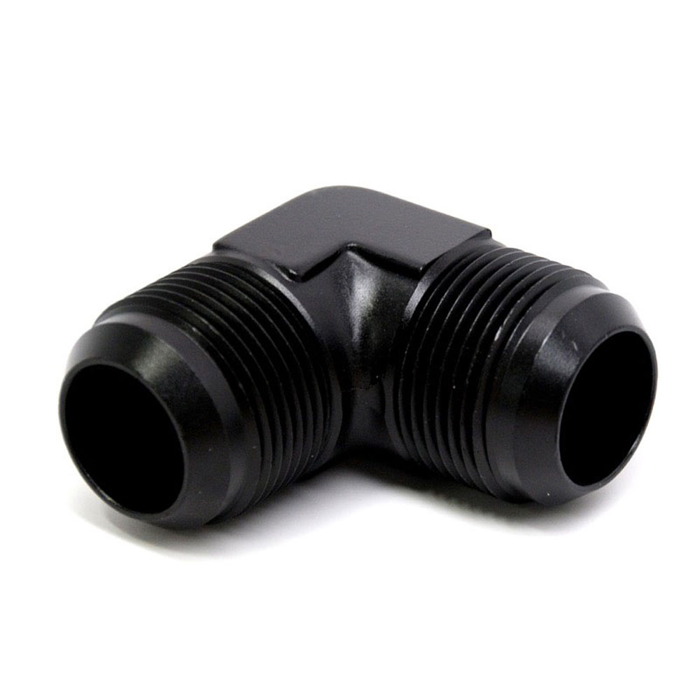 Renegade Racing Components AN Fitting 61621-2; AN to AN Union Black -16AN Male 90 deg. -16AN Male 