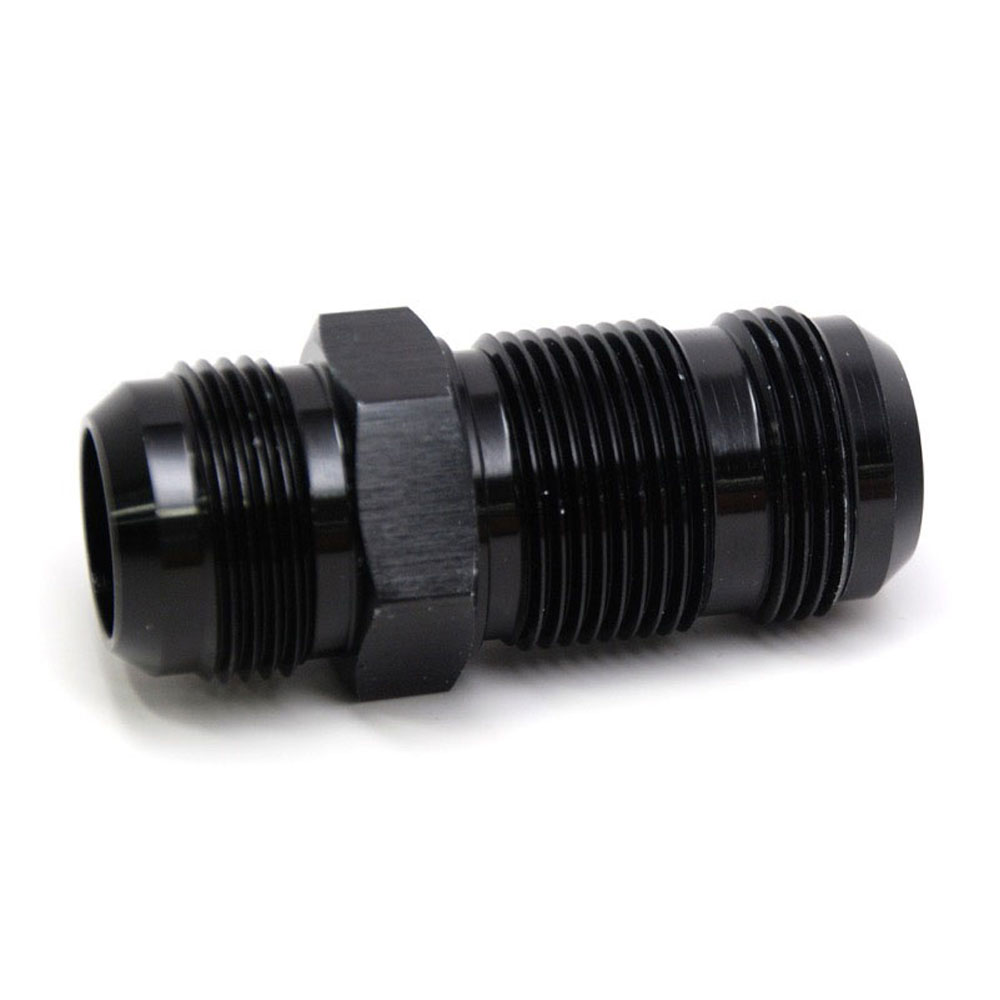 Renegade Racing Components AN Fitting 61632-2; AN to AN Bulkhead Union Black -16AN Male Straight -16AN Male 