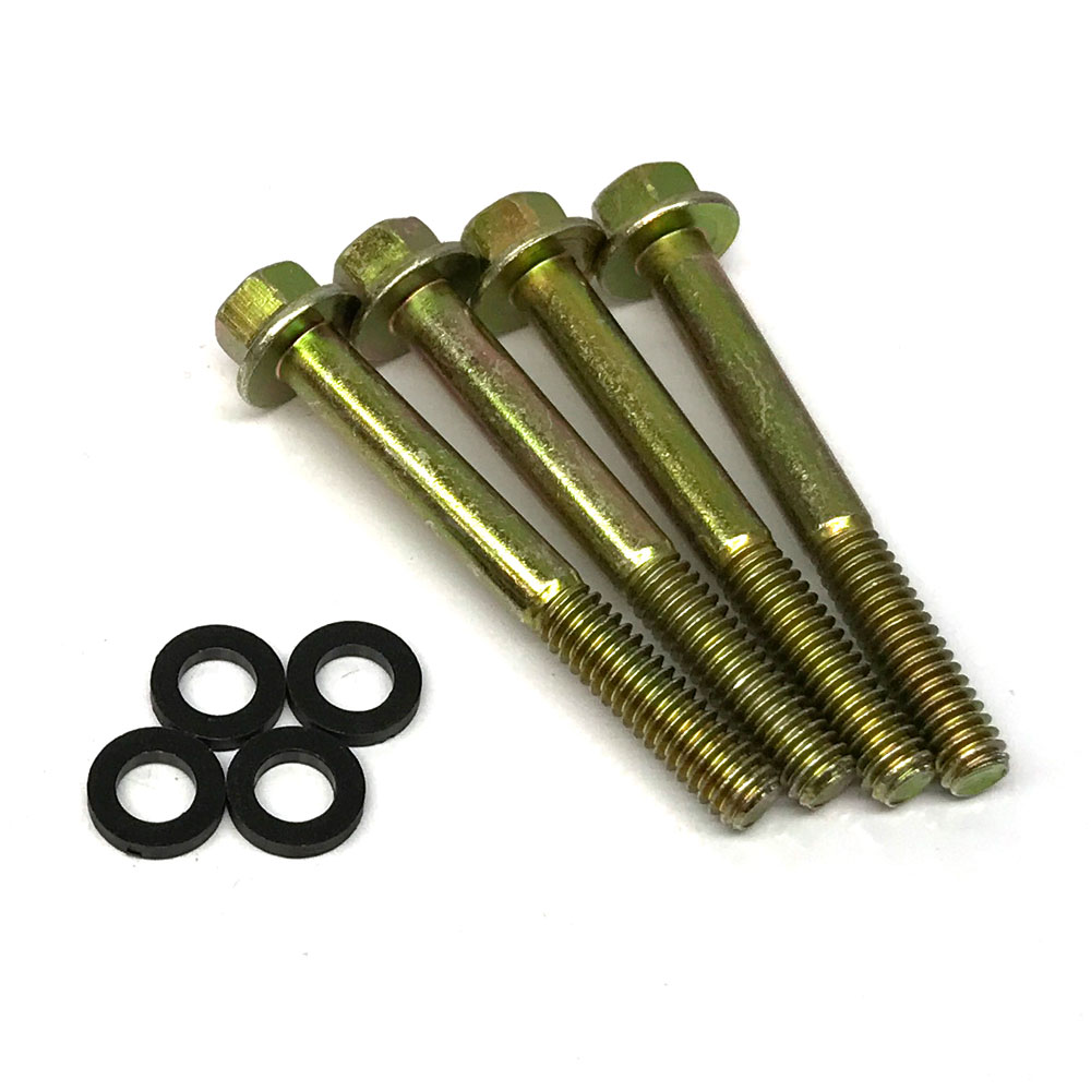 Renegade Racing Components Carburetor Fuel Bowl Screw Set 62-124; Holley Float Bowl Bolts Zinc Hex Steel 