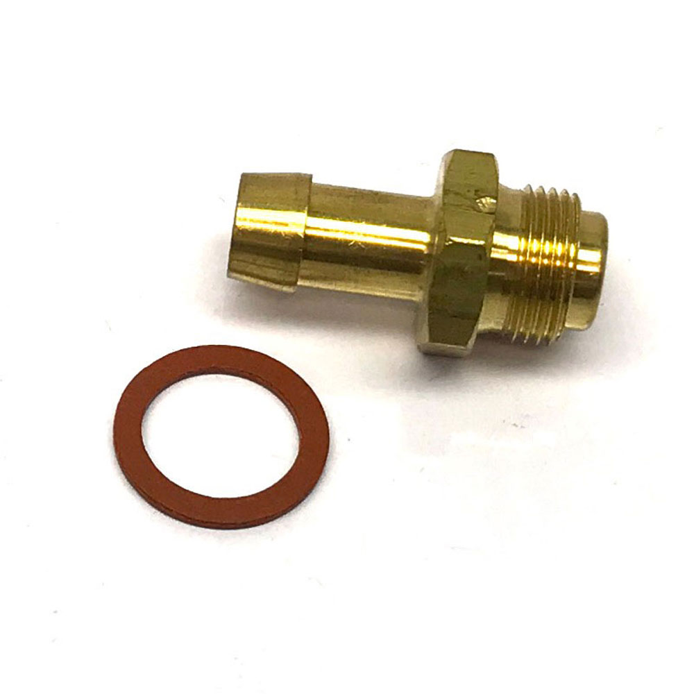 Photo for Renegade Carburetor Fuel Inlet Fitting 62-29; Carburetor Inlet Adapter Raw 3/8 in. Hose Barb Straight 9/16 in. -24 Male