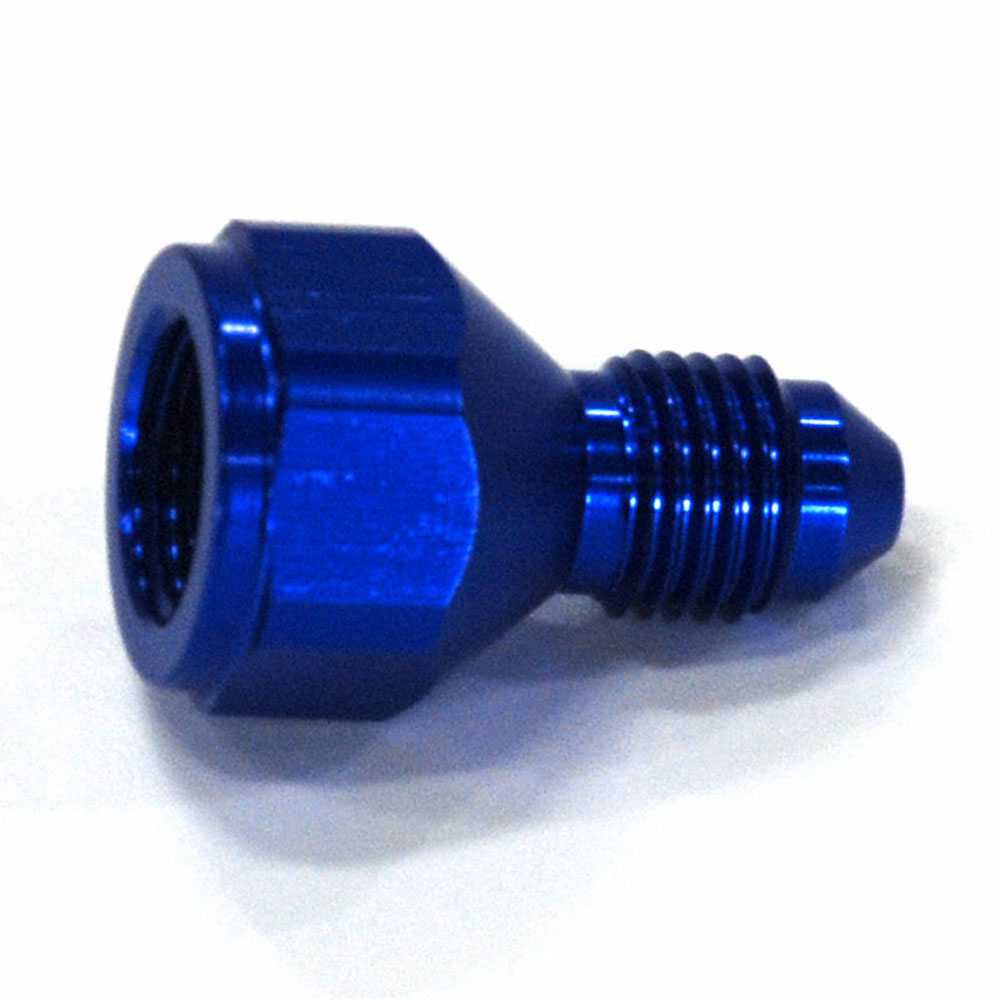 Photo for Renegade Racing Components AN Fitting 64320-1; AN to AN Reducer Blue -04AN Female Straight -03AN Male
