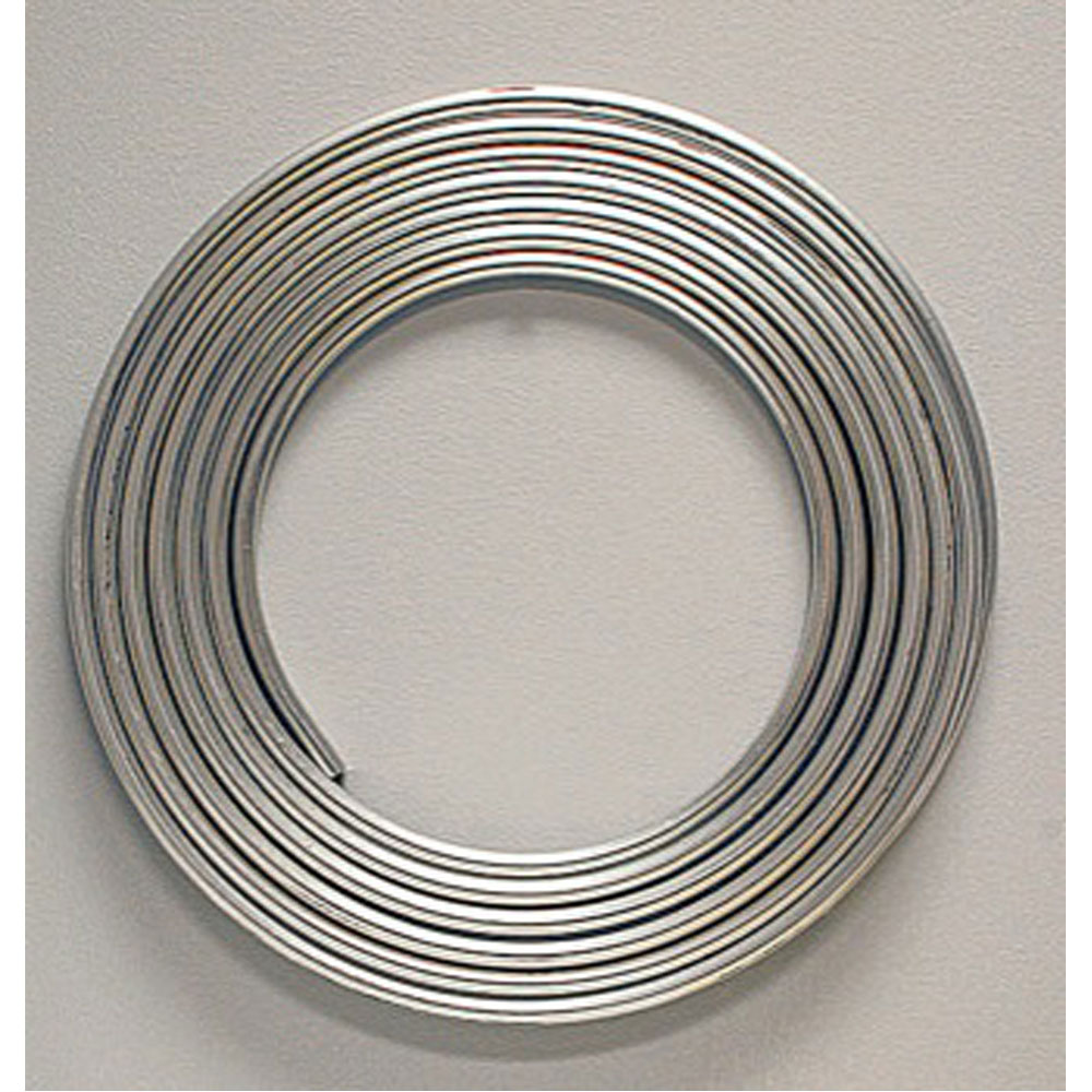 Renegade Racing Components Fuel Line 6534; 25 ft. 1/2 in. Raw Aluminum 