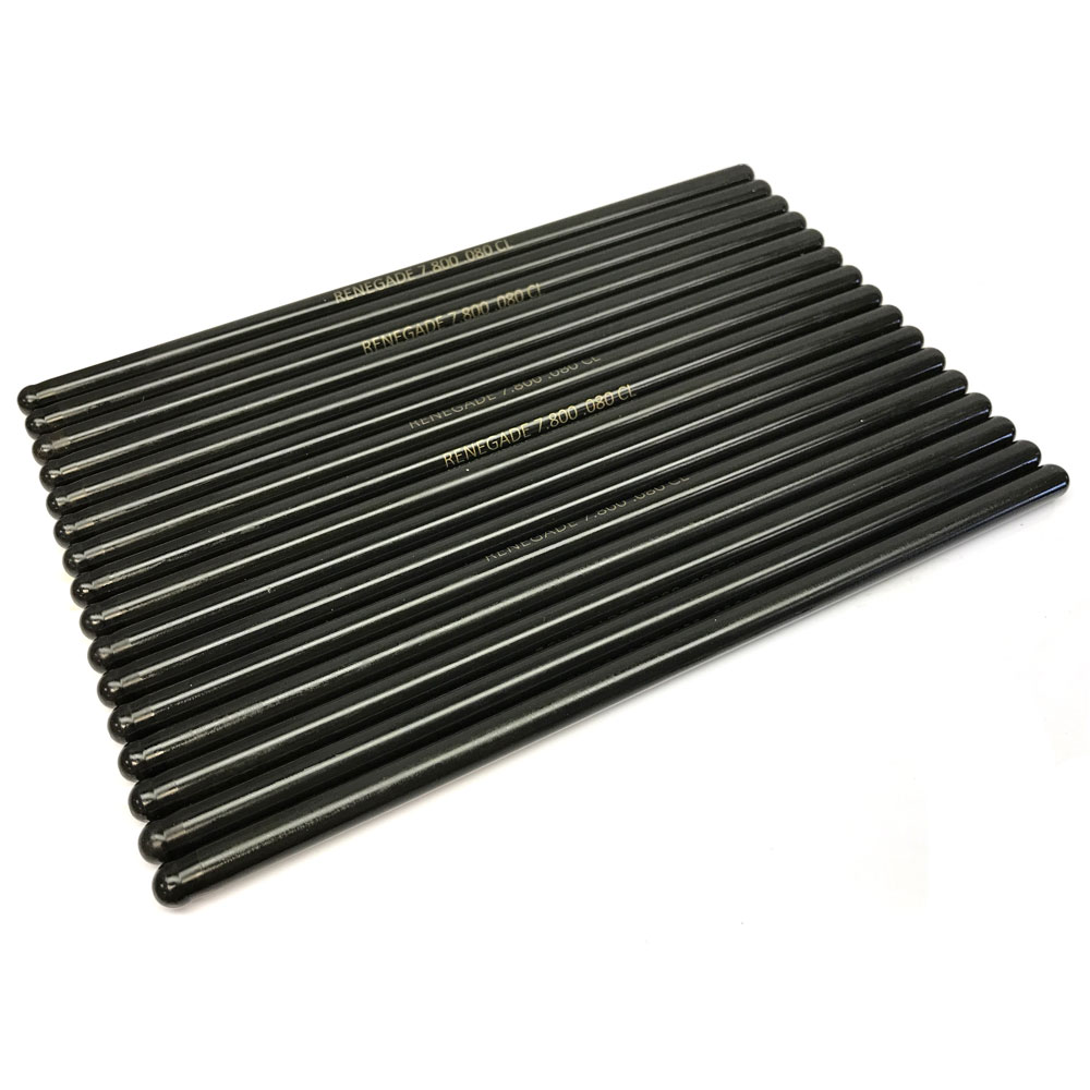 Renegade Racing Components Pushrod Set 667800-16; Pro-Series 5/16 in. 7.800 in. 4130 Chromoly 1 Piece 
