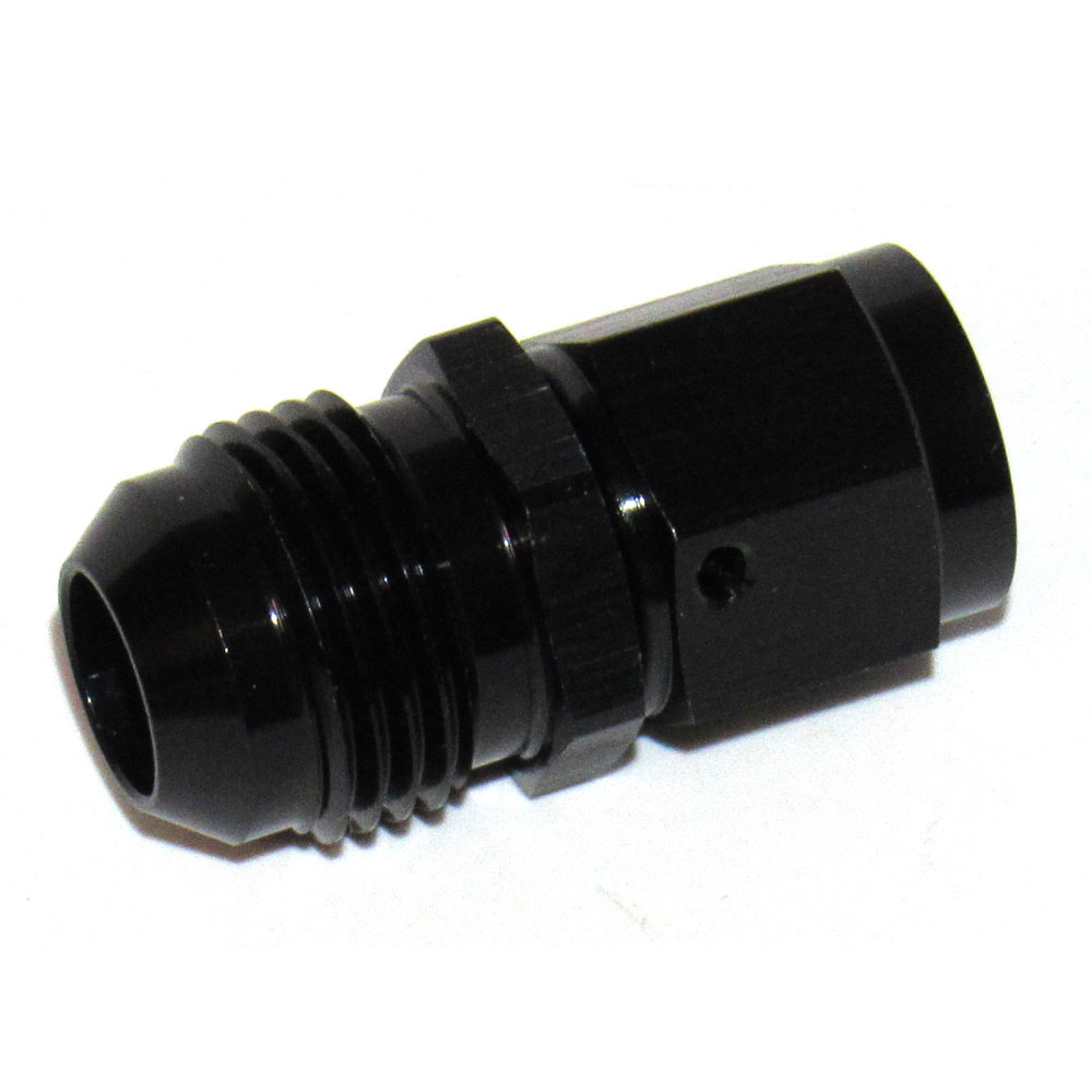 Renegade Racing Components AN Fitting 66857-2; AN to AN Reducer Black -08AN Male Straight -06AN Female 