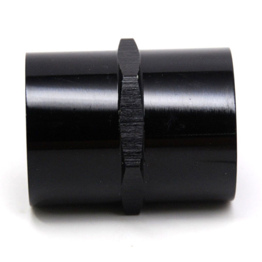 Renegade Racing Components Pipe Fitting 67510-2; NPT to NPT Coupler Black Anodized 3/4 in. NPT Female Straight 3/4 in. NPT Female 