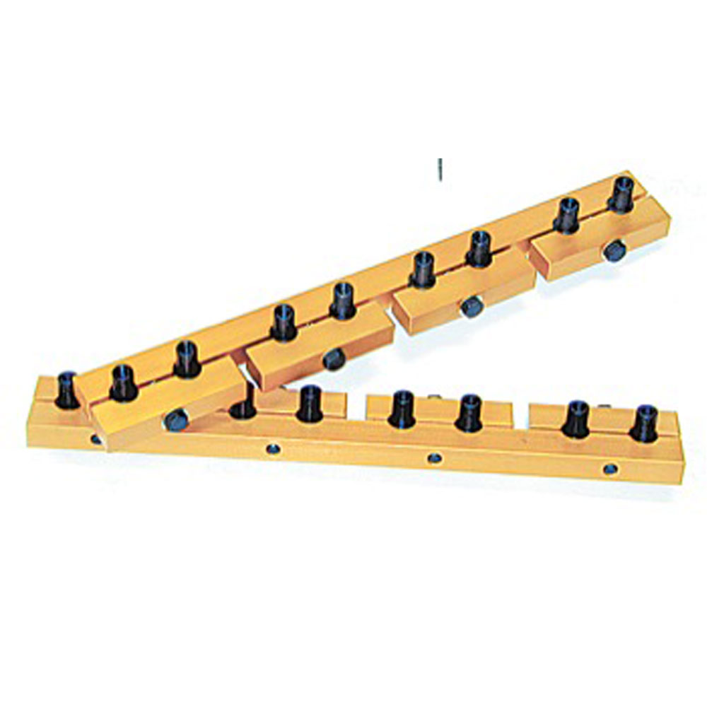 Renegade Rocker Arm Stud Girdle 69500; Sportsman Clamp On Gold Aluminum for Chevy 262 to 400 