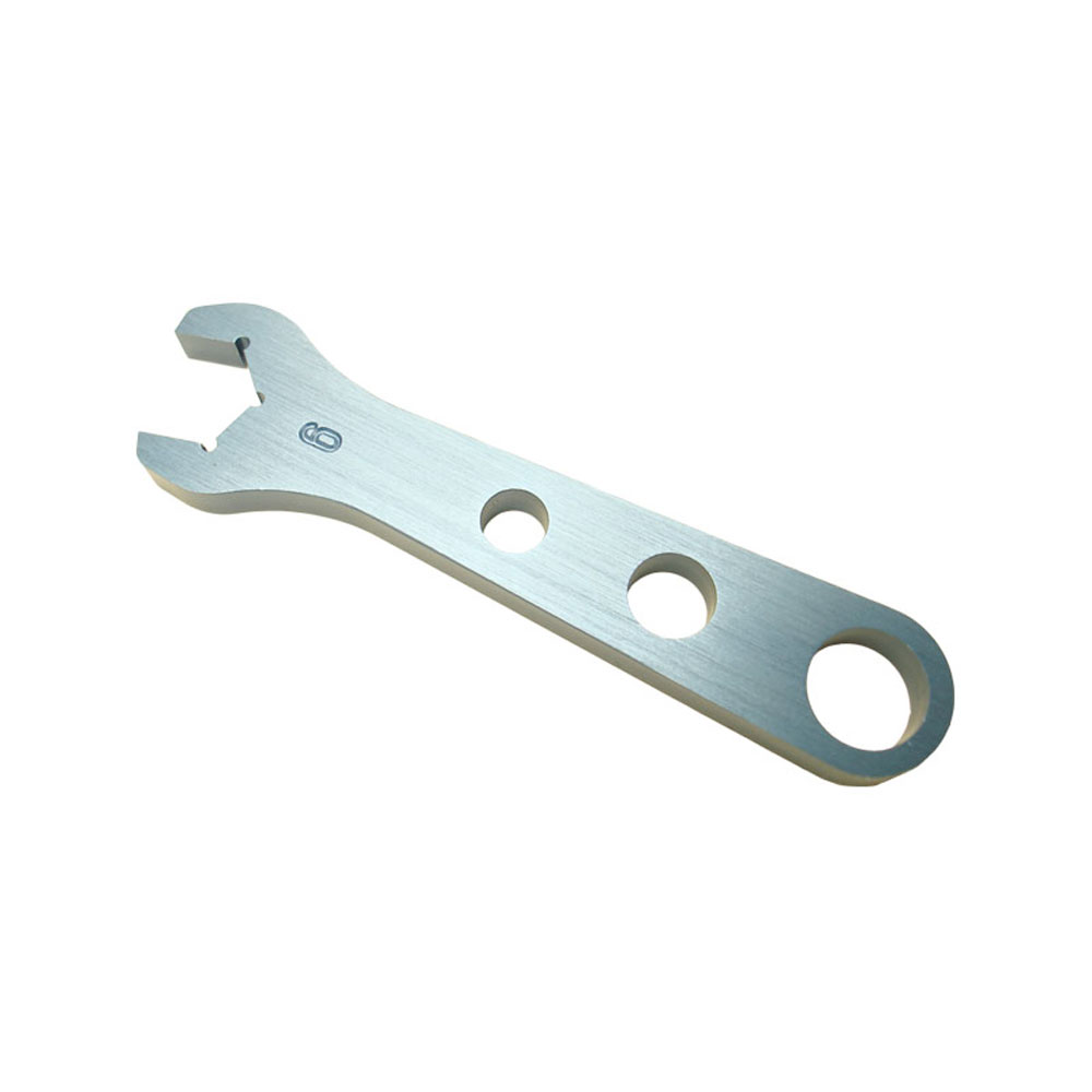 Renegade Racing Components AN Wrench 69720; Single Open End Silver Anodized Aluminum Alloy -06AN 