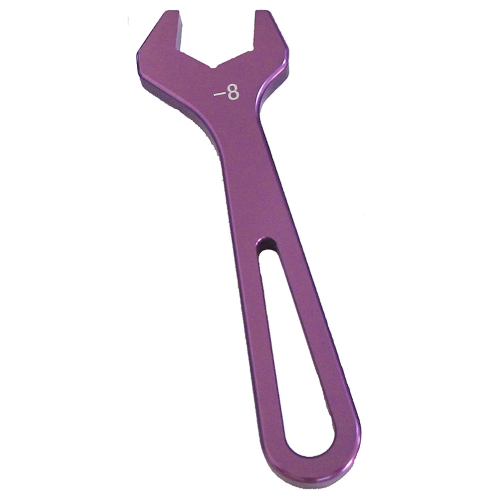 Renegade AN Wrench 69736; Single Open End Purple Anodized Aluminum -08AN 