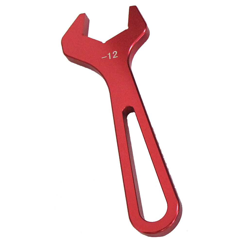 Renegade AN Wrench 69756; Single Open End Red Anodized Aluminum -12AN 