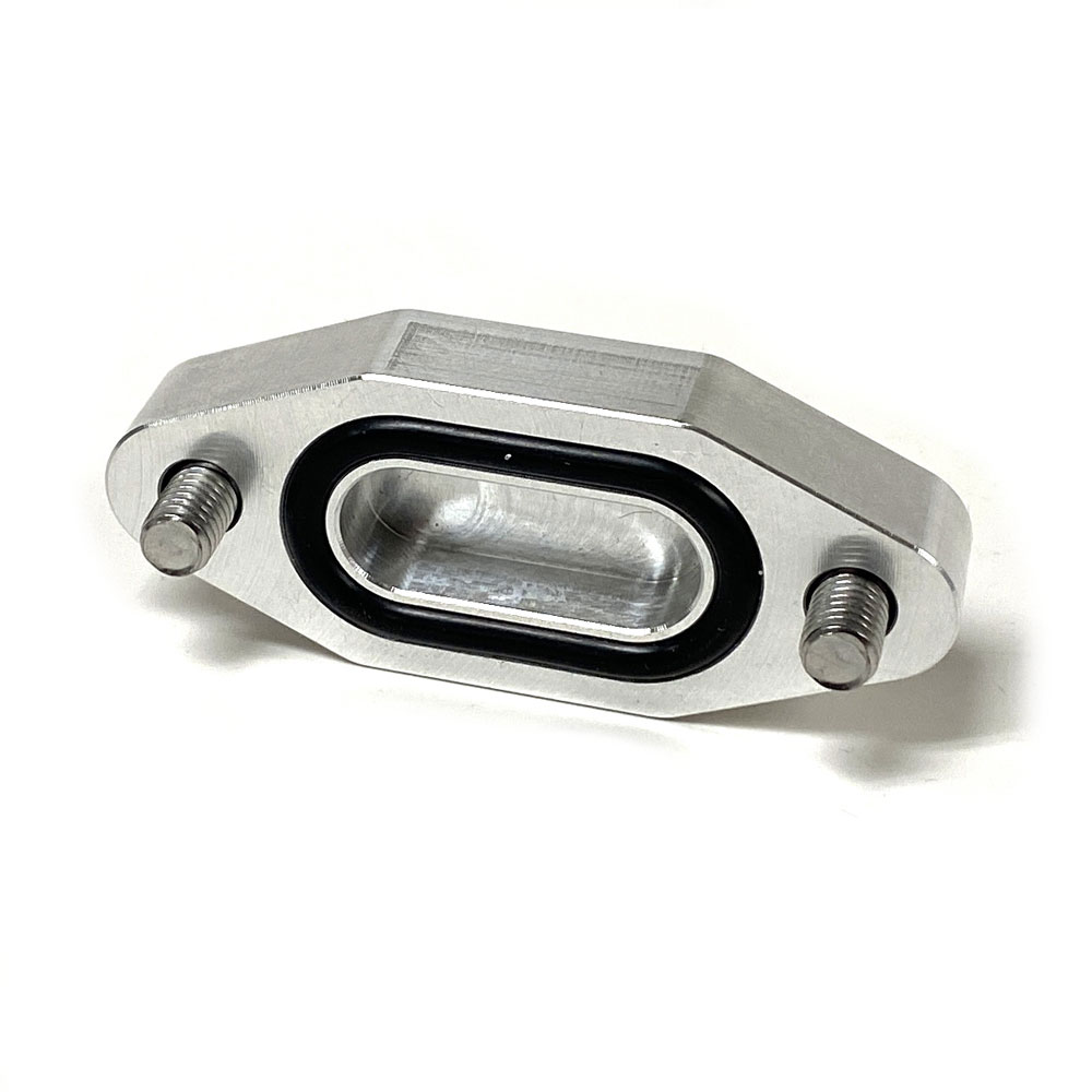 Renegade Oil Port Block-Off Plate 70621; LS Oil Cooler Delete Plate for 1997 to 2017 GM LS 