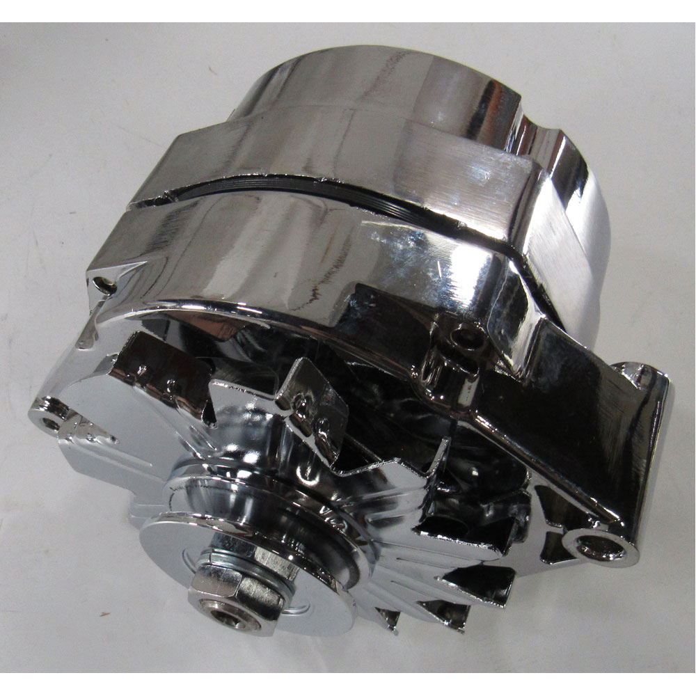 Renegade Racing Components Alternator 7129SWC; 100 Amp Chrome 10SI Internal for GM 