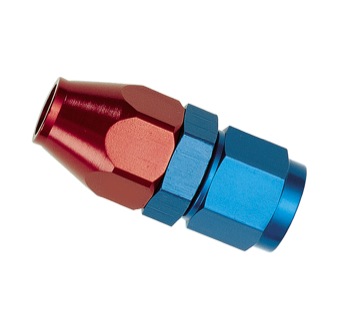 Renegade Tube Fitting 730815; AN to Hard Line Adapter Red/Blue Anodized -08AN Female Straight 1/2 in. Tube 