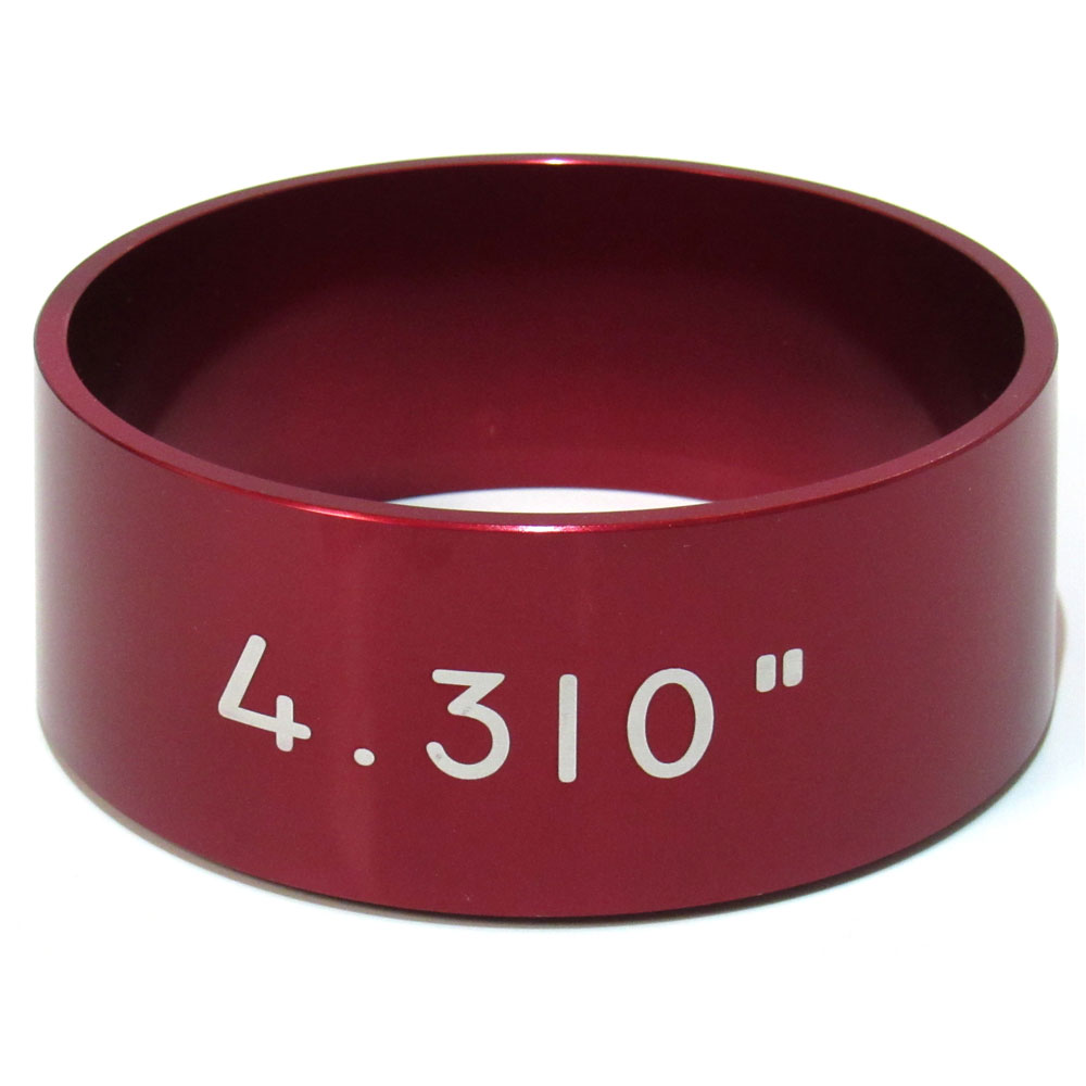 Renegade Piston Ring Compressor 75740; Non Adjustable 4.310 in.  Red Aluminum Tapered 