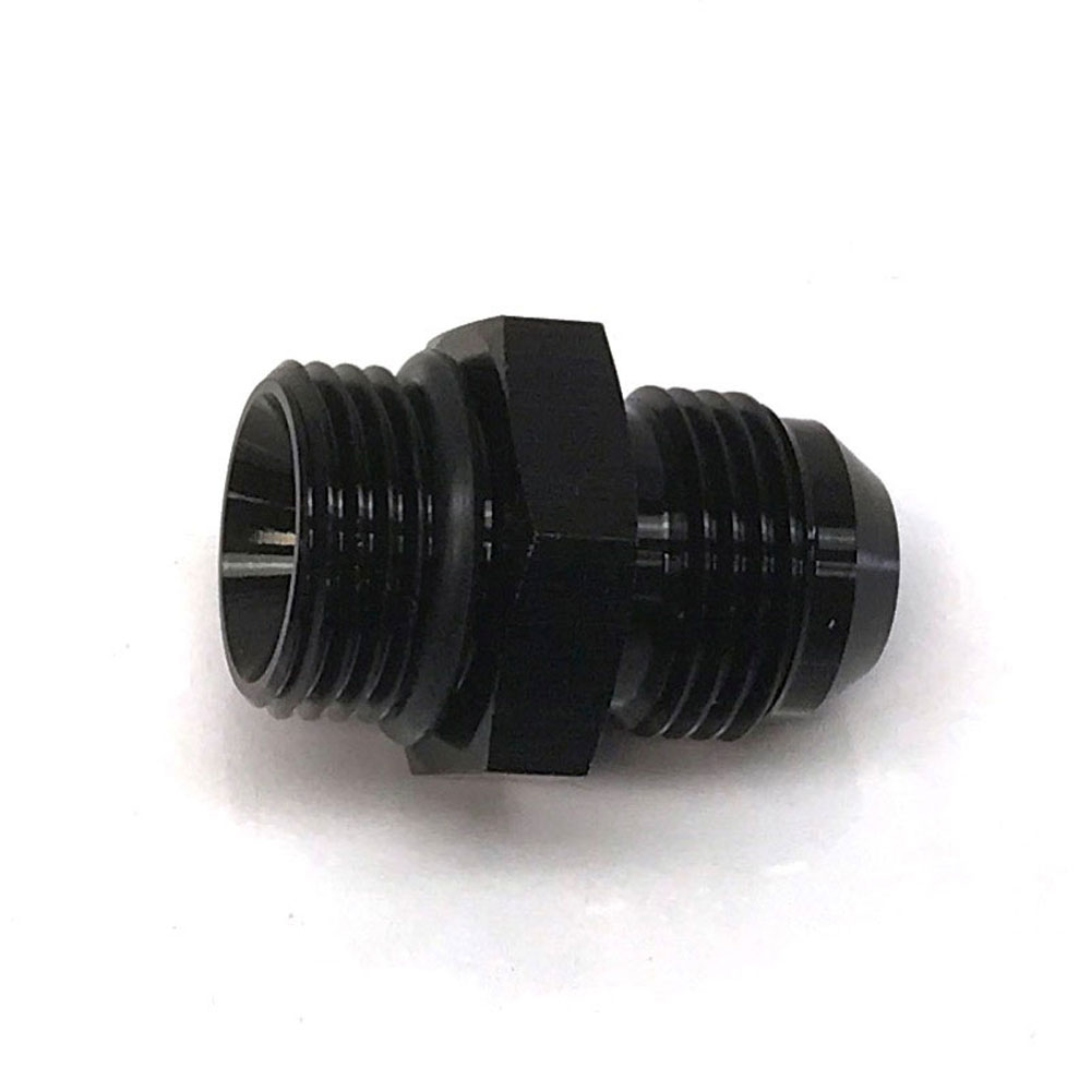 Renegade Racing Components AN Fitting 77088-2; AN to ORB Adapter Black -08AN Male Straight -08AN ORB Male 