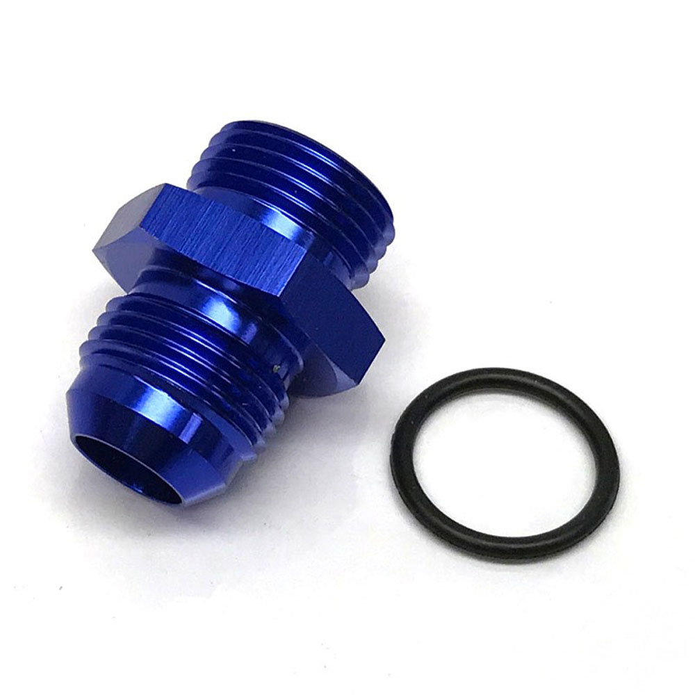 Renegade Racing Components AN Fitting 77101-1; AN to ORB Adapter Blue -10AN Male Straight -10AN ORB Male 