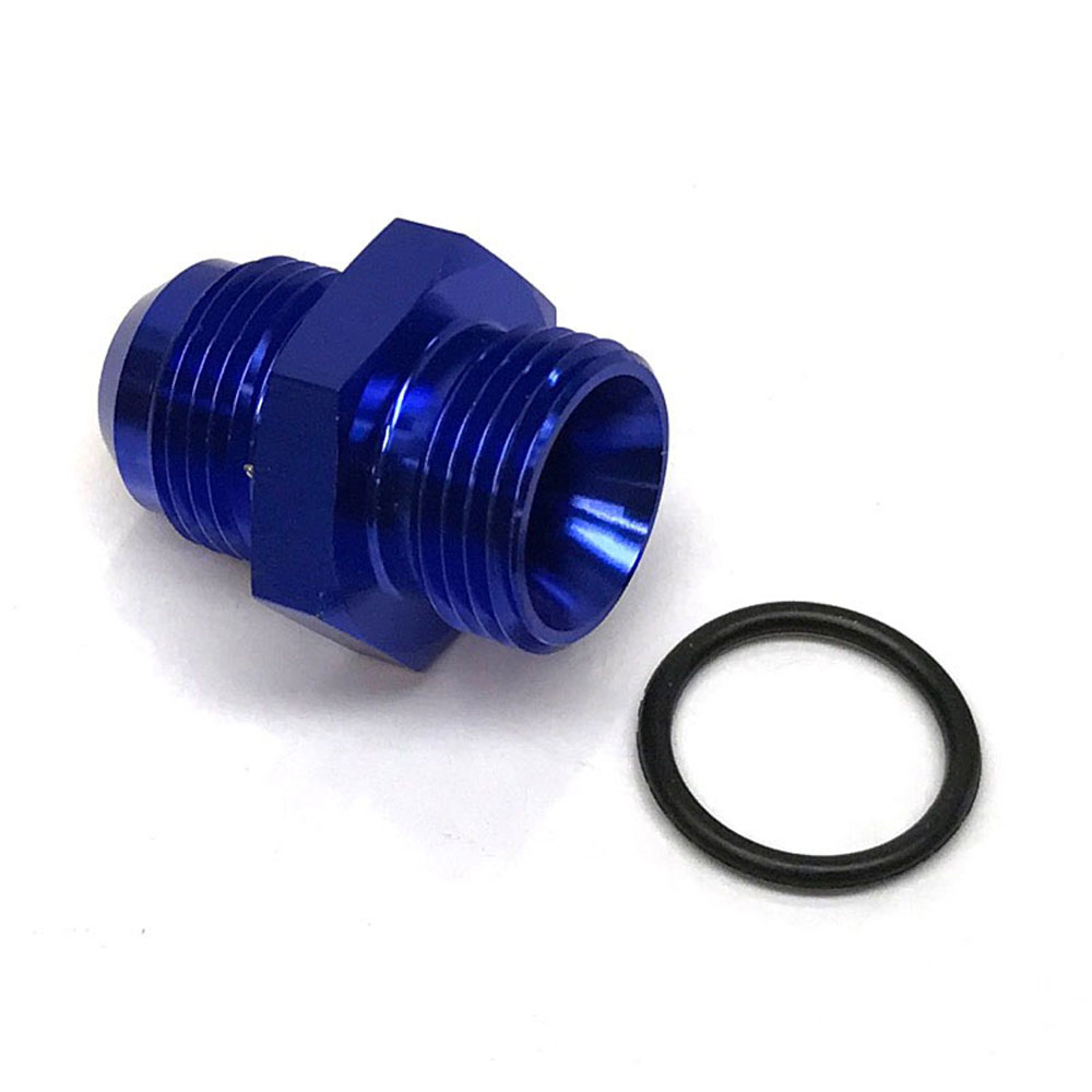 Renegade Racing Components AN Fitting 77101-1; AN to ORB Adapter Blue -10AN Male Straight -10AN ORB Male 