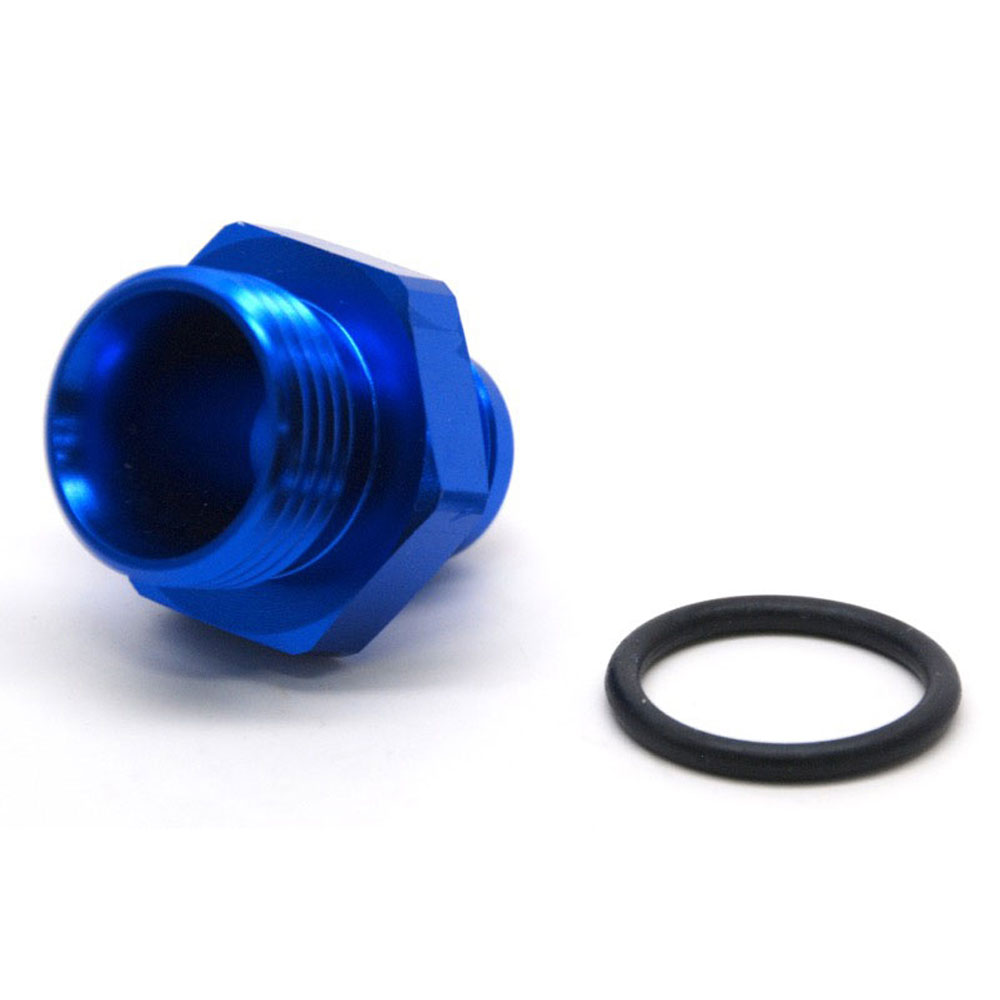 Renegade Racing Components AN Fitting 77121-1; AN to ORB Adapter Blue -10AN Male Straight -12 ORB Male 