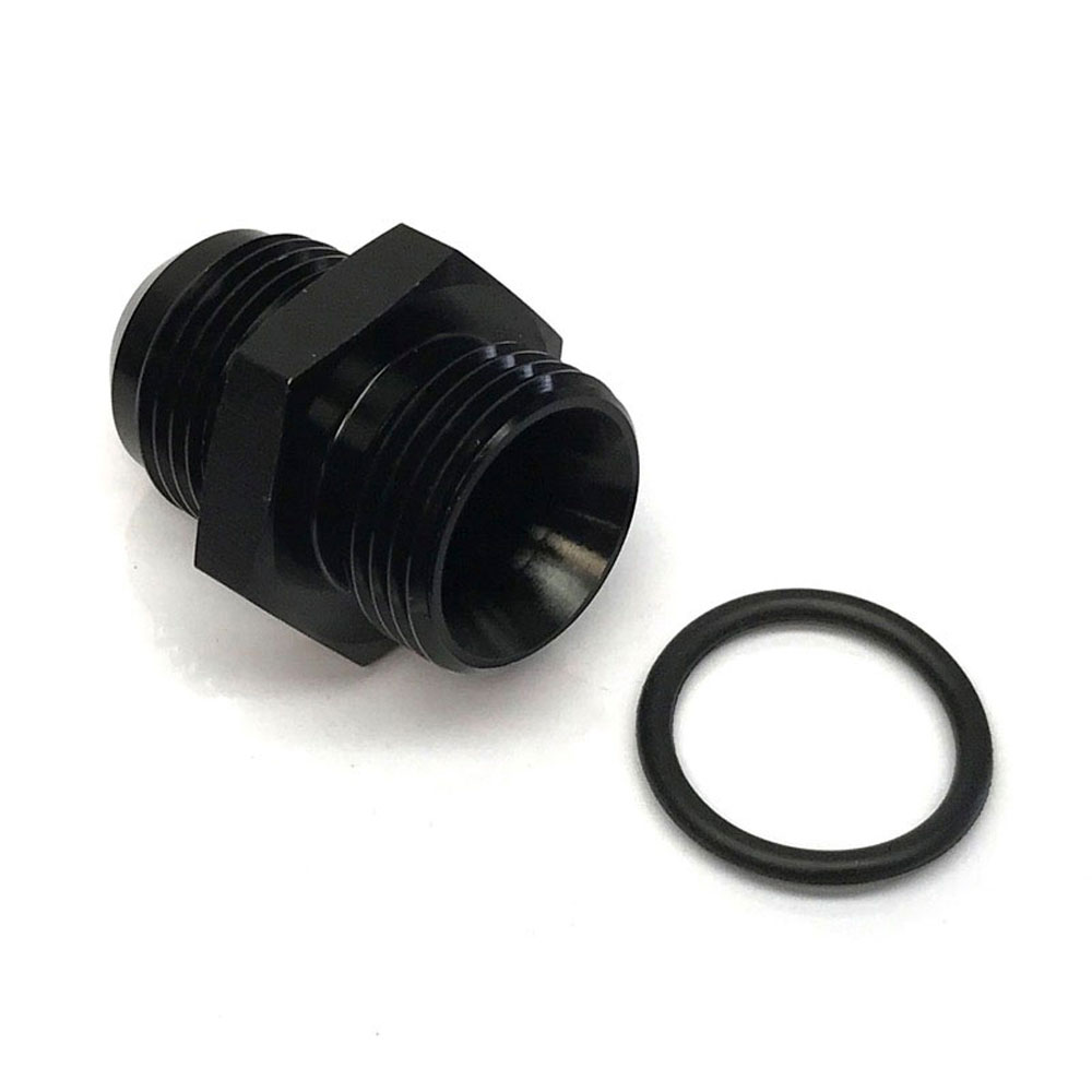 Renegade Racing Components AN Fitting 77122-2; AN to ORB Adapter Black -12AN Male Straight -12 ORB Male 