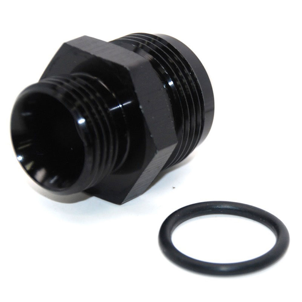 Renegade Racing Components AN Fitting 77162-2; AN to ORB Adapter Black -16AN Male Straight -12 ORB Male 