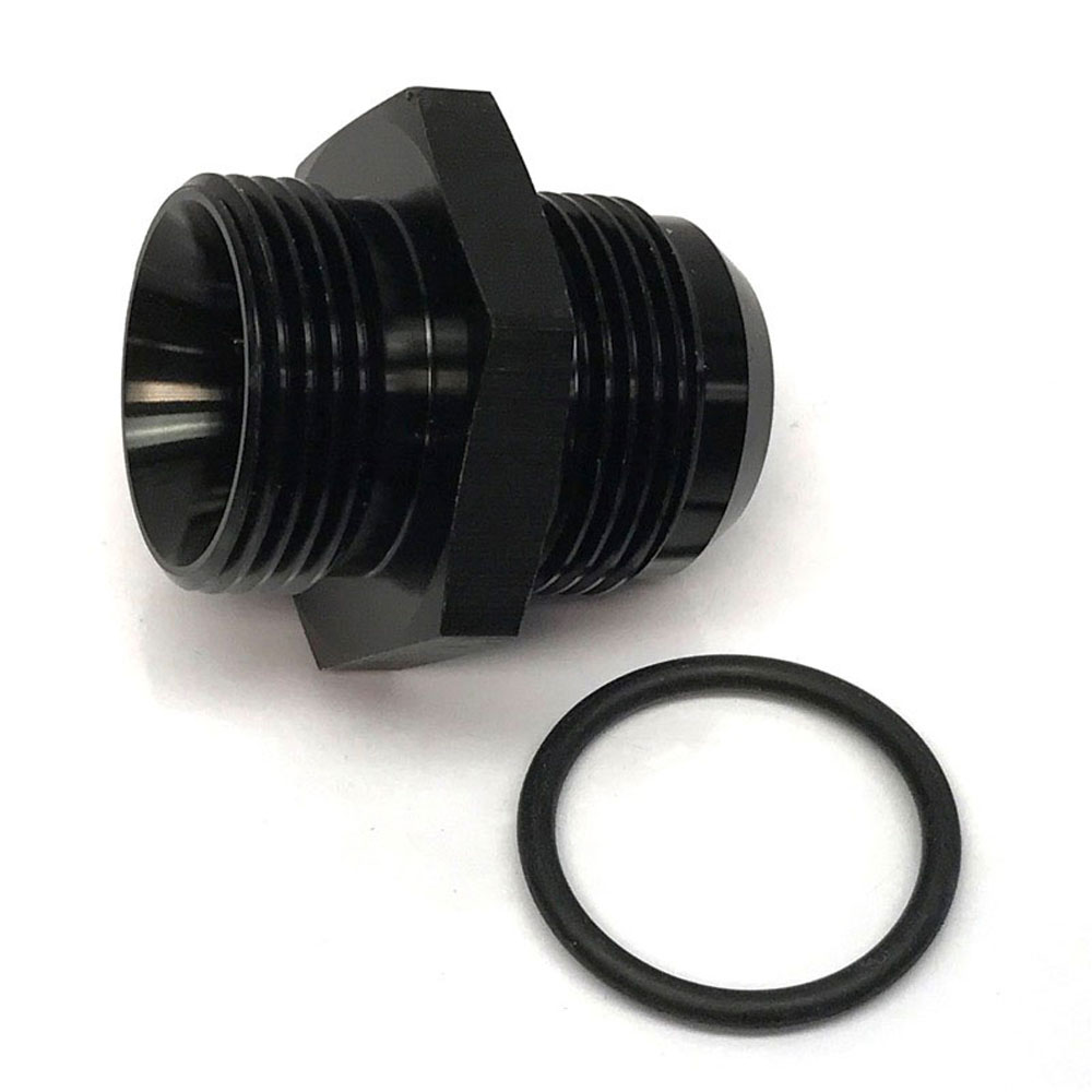 Renegade Racing Components AN Fitting 77166-2; AN to ORB Adapter Black -16AN Male Straight -16 ORB Male 