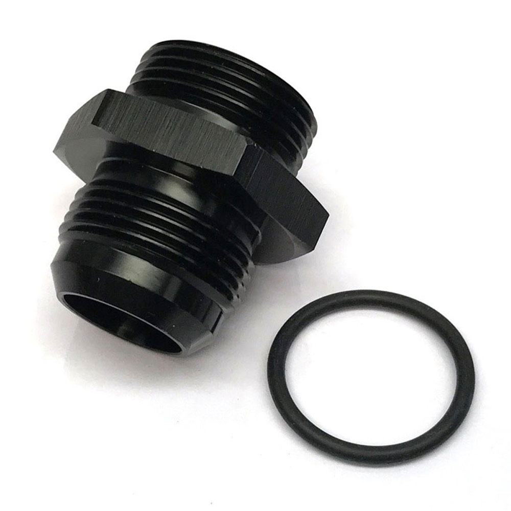 Renegade Racing Components AN Fitting 77166-2; AN to ORB Adapter Black -16AN Male Straight -16 ORB Male 
