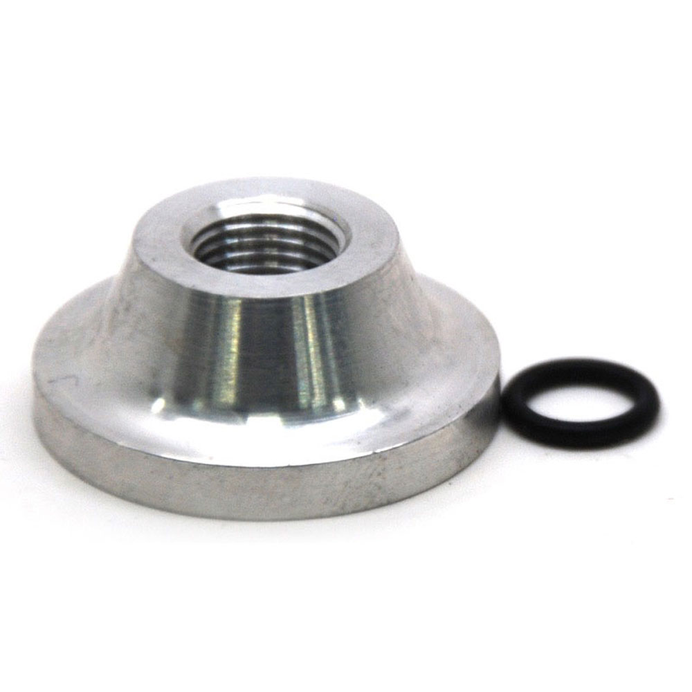 Renegade Racing Components Weld-On Fitting 80267; Weld On Bung, Wide Base Raw 1/8 in. NPT Female Straight 