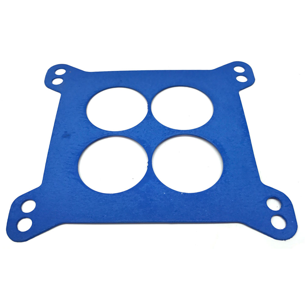 Renegade Carburetor Base Plate Gasket 81-112; 0.063 in. Blue Non-Stick Nitrile 4-Hole 4150 Square Bore 