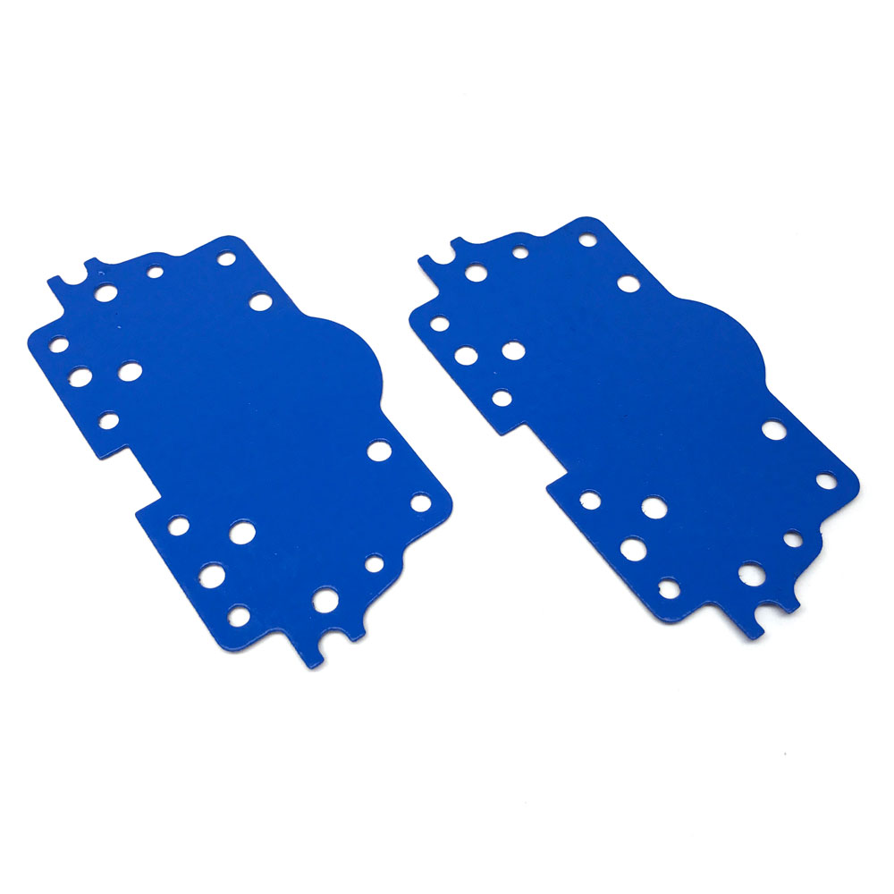 Photo for Renegade Racing Components Carburetor Metering Block Gasket 81-127-10; Metering Plate Gasket Blue Non-Stick Holley 4160 Gasoline, Alcohol