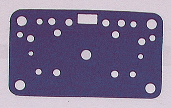 Photo for Renegade Racing Components Carburetor Metering Block Gasket 81-130-10; Holley Metering Plate Gasket Blue Non-Stick Nitrile 4160, Secondary Gasoline, Alcohol