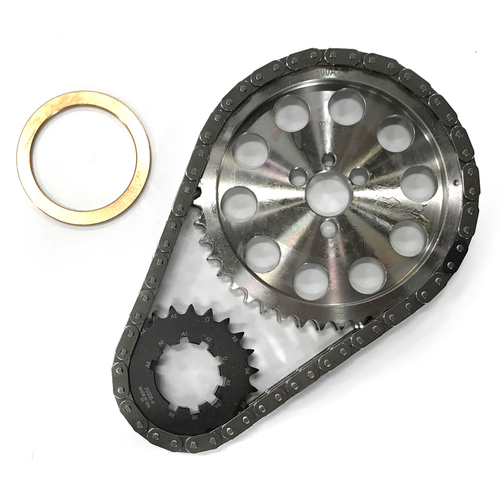 Renegade Racing Components Timing Set 9-3600W9; Pro Series Double Roller 0.250 in. for Chevy 262 to 400 