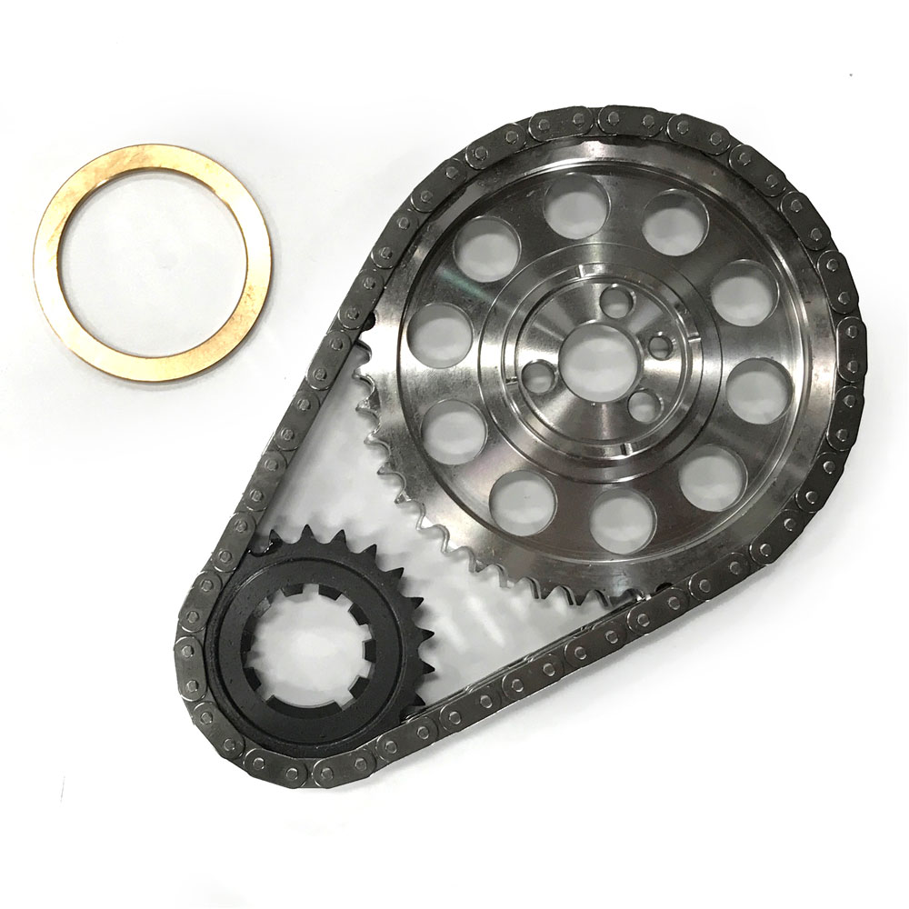 Renegade Racing Components Timing Set 9-3600W9; Pro Series Double Roller 0.250 in. for Chevy 262 to 400 