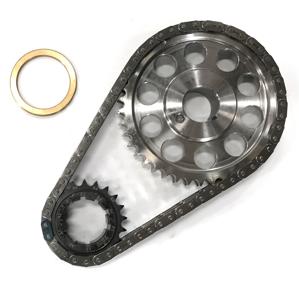 Renegade Racing Components Timing Set 9-3612W9; Pro Series Double Roller 0.250 in. for Pontiac 350 to 455 