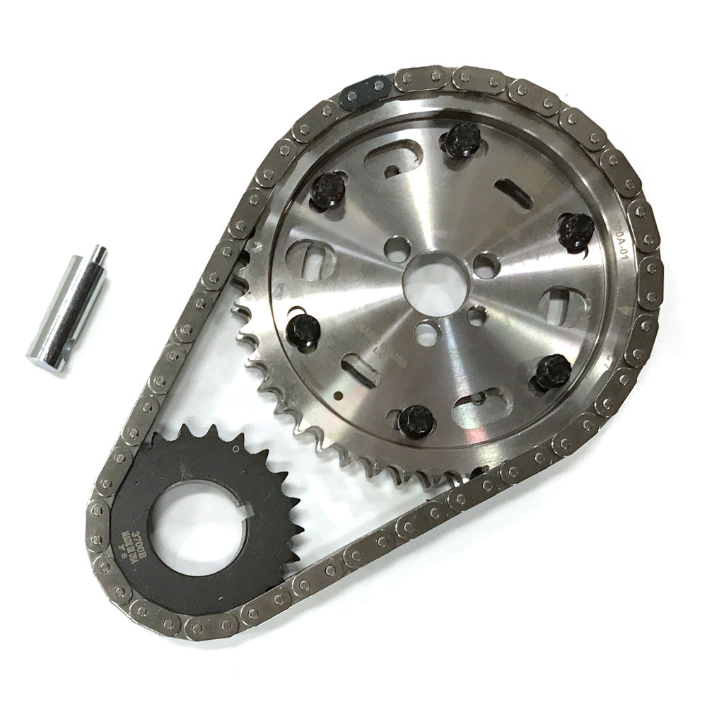 Renegade Timing Set 9-3700; Pro Series Adjustable Double Roller for Chevy 262 to 400 