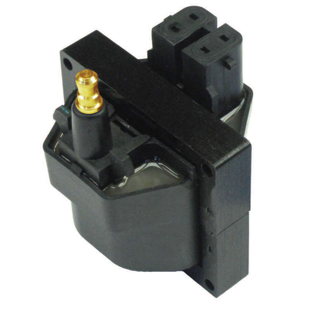 Renegade Ignition Coil 98226-2; Black 45000 Volt EST, EFI Remote Mount Male Tower for 1984 to 1995 Chevy 