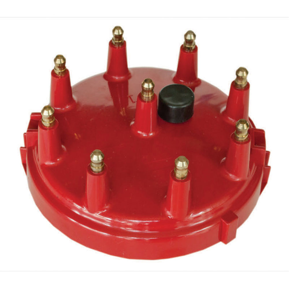 Photo for Renegade Racing Components Distributor Cap 98408-1; Red HEI/Male for Ford 8 Cylinder