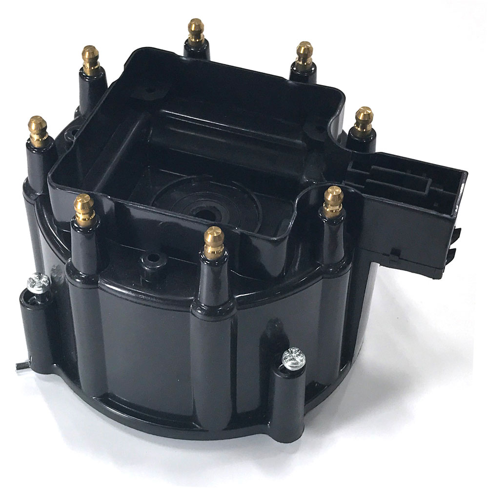 Renegade Racing Components Distributor Cap 98411-2; HEI Cap Black HEI/Male for GM 8 Cylinder 