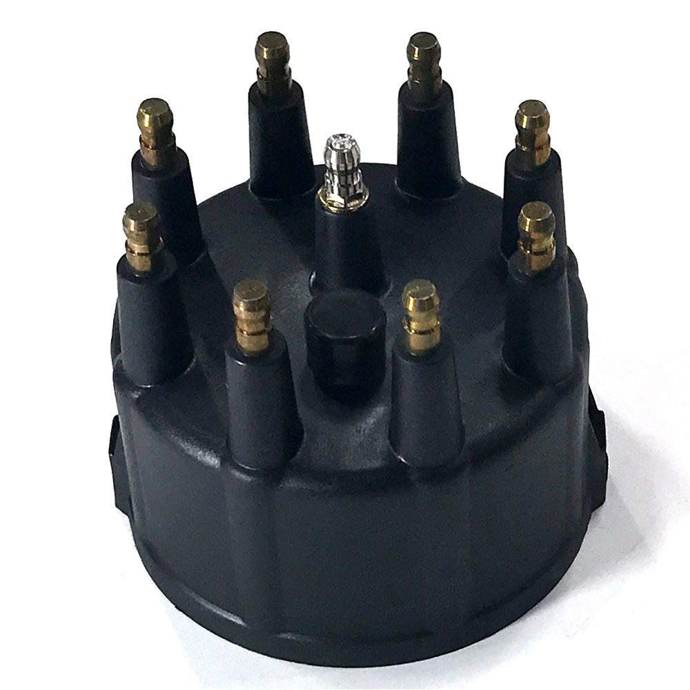 Renegade Distributor Cap 98432-2; Black HEI/Male for Chrysler V8 