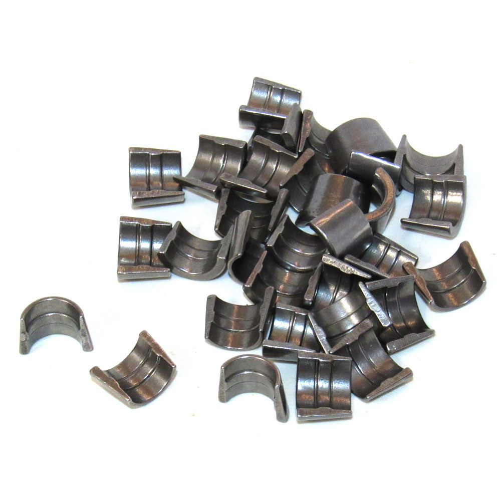 Renegade Racing Components Valve Spring Retainer Keeper Set 99042-1; 7 deg. 3/8 in. Single Groove Steel 