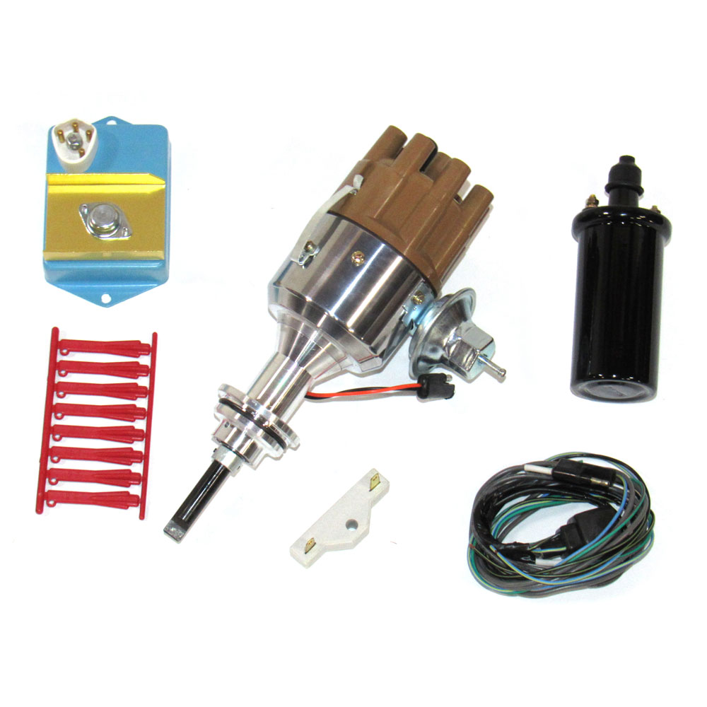 Renegade Distributor/Ignition Control Module Kit P90427-6; Vacuum, Mechanical Magnetic Trigger for Chrysler 383 to 400 