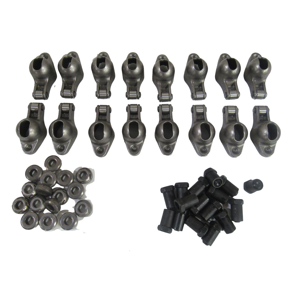 Revolution Rocker Arm Kit 4202-16; Sportsman 1.6 3/8 in. Stamped Steel Roller Tip for 1955 to 1986 Chevy 262 to 400 