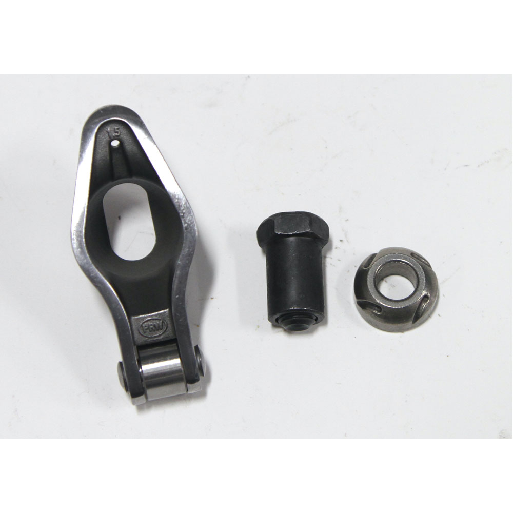 Revolution Performance Components Rocker Arm Kit 4210-16; Sportsman 1.5 3/8 in. Stamped Steel Roller Tip Long Slot for 1955 to 1986 Chevy 262 to 400 