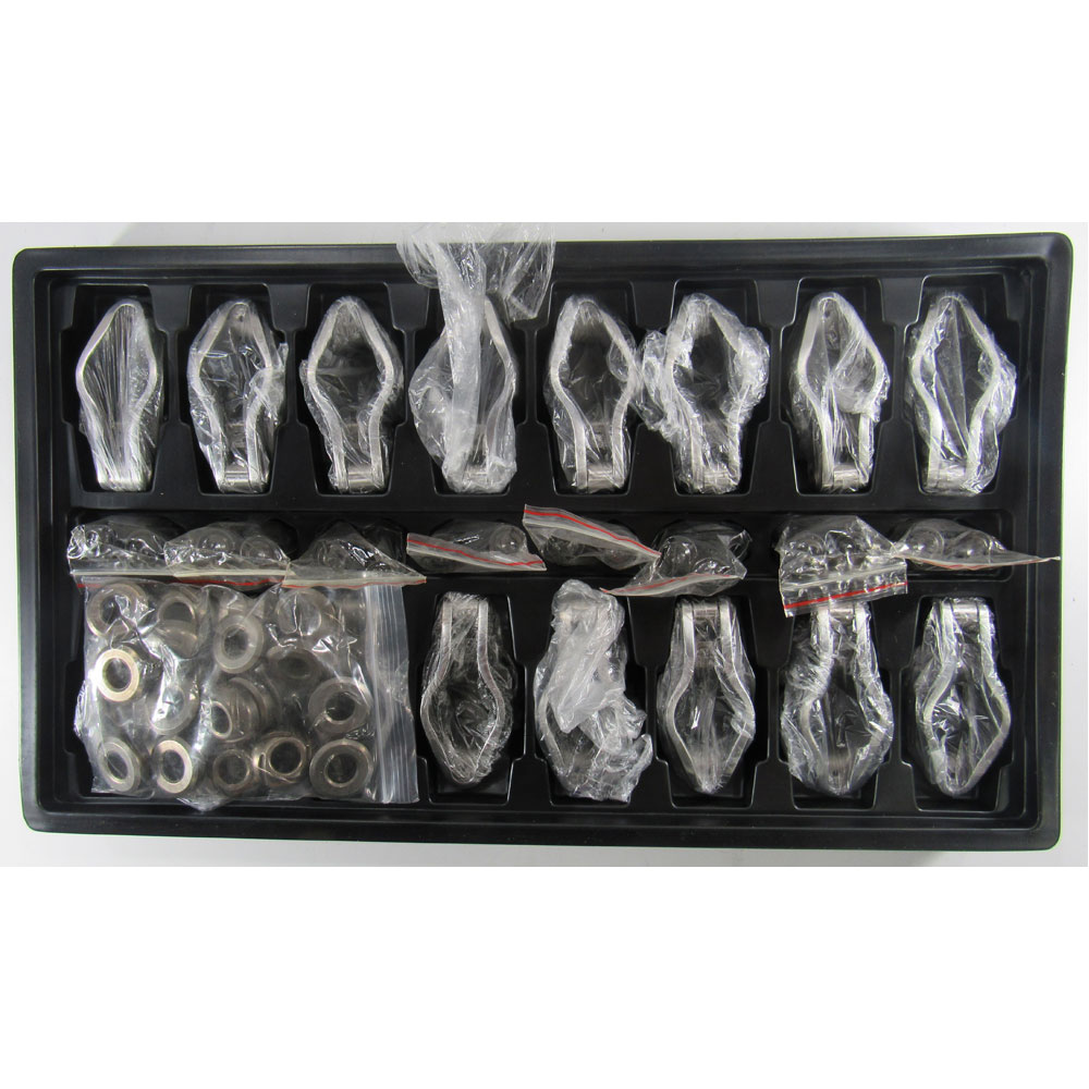 Revolution Performance Components Rocker Arm Kit 4212-16; Sportsman 1.7 7/16 in. Stamped Steel Roller Tip for 1966 to 2000 Chevy 396 to 454 