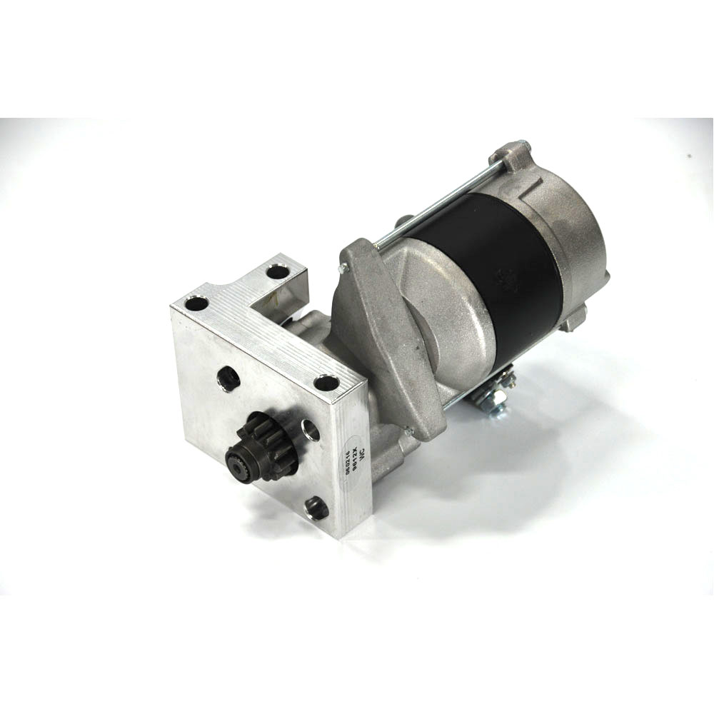 Revolution Starter 18612X; Black 168 Tooth 1.90 HP Mini Denso Staggered for Chevy 262 to 400, 396 to 454 
