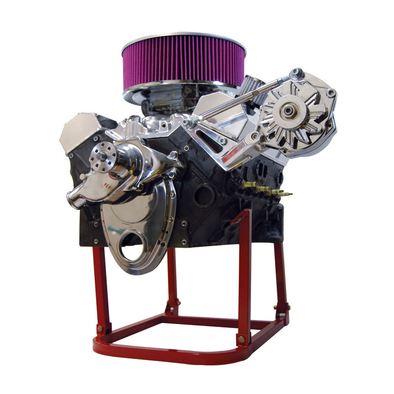 Racing Power Company (RPC) Engine Cradle R1900; Collapsible Red Steel for Chevy 262 to 400, 396 to 454 