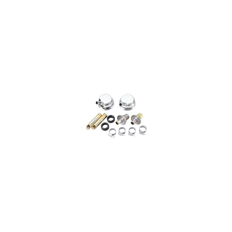 Photo for Racing Power Company (RPC) Crankcase Evacuation Kit R2050; 1.000 in. Tube Steel Chrome