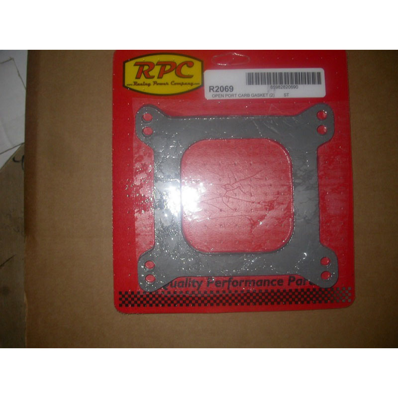 Racing Power Company (RPC) Carburetor Base Plate Gasket R2069; 0.063 in. Fiber Open 4150 Square Bore 