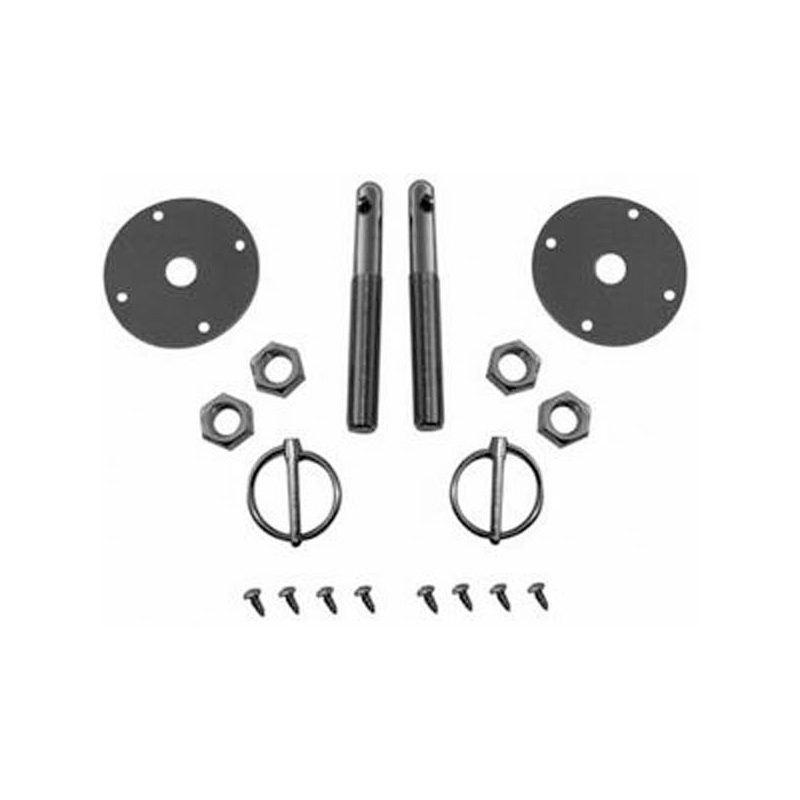 Racing Power Company (RPC) Hood Pin R4056; Chrome Steel Flip Over 