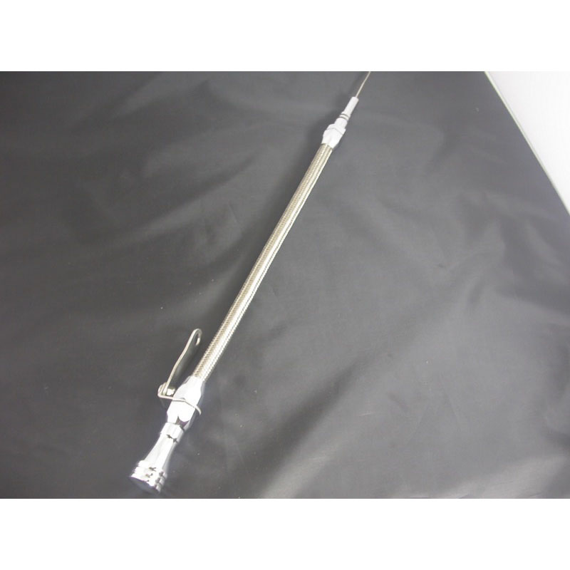 Racing Power Company (RPC) Oil Dipstick R5003; Non Locking Brite Anodized Aluminum for 1965 to 1990 Chevy 396 to 454 